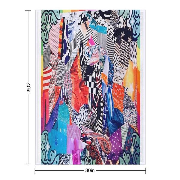 Mixed Print Uno Compact Throw Blanket