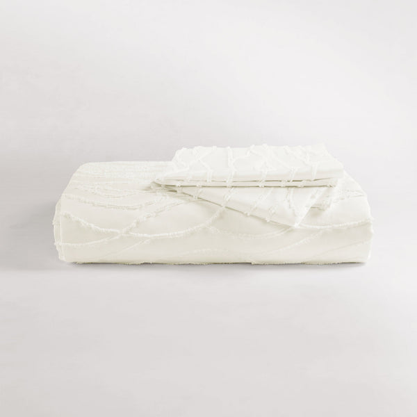 Jacquard Wave Duvet Cover 3 Piece Set