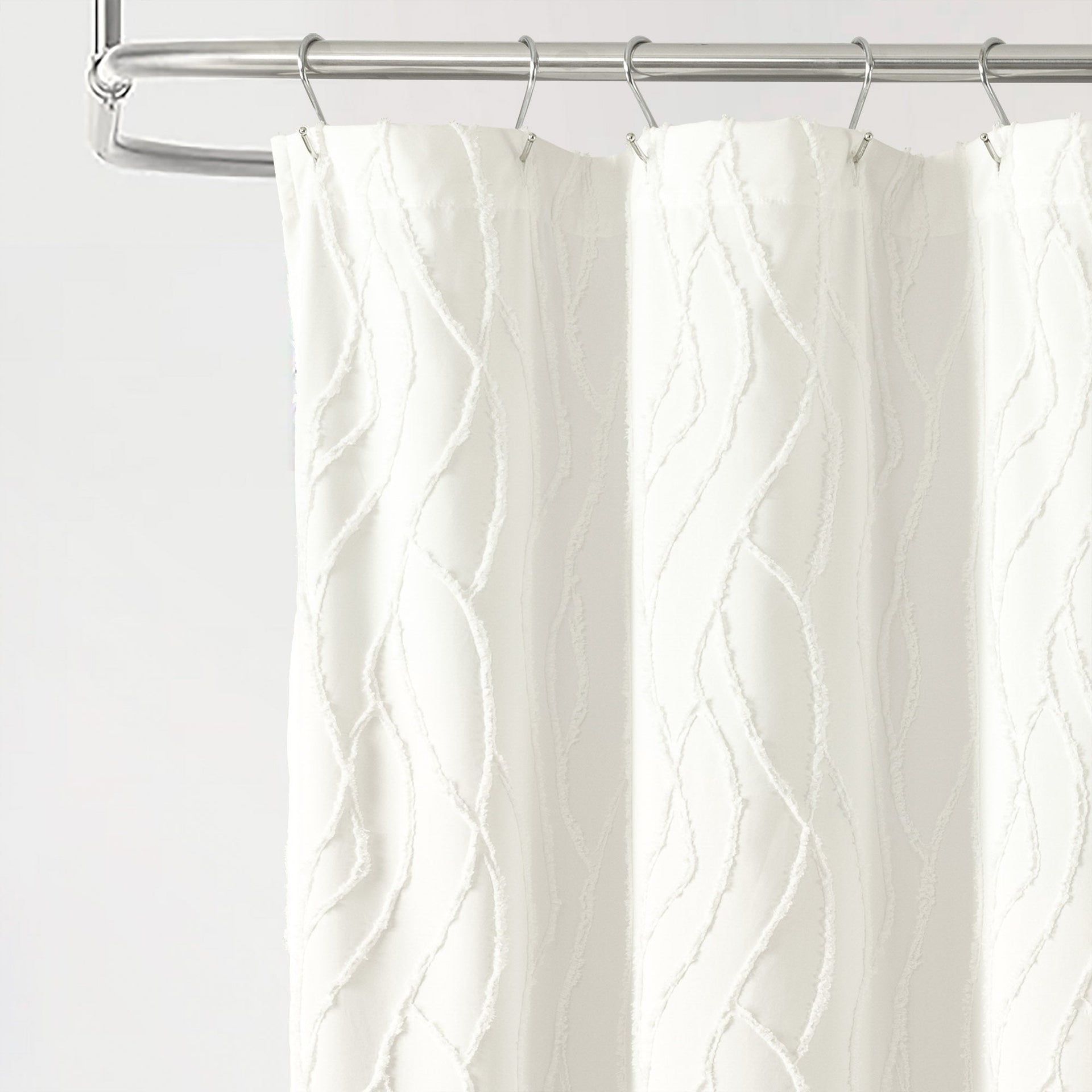 Jacquard Wave Shower Curtain