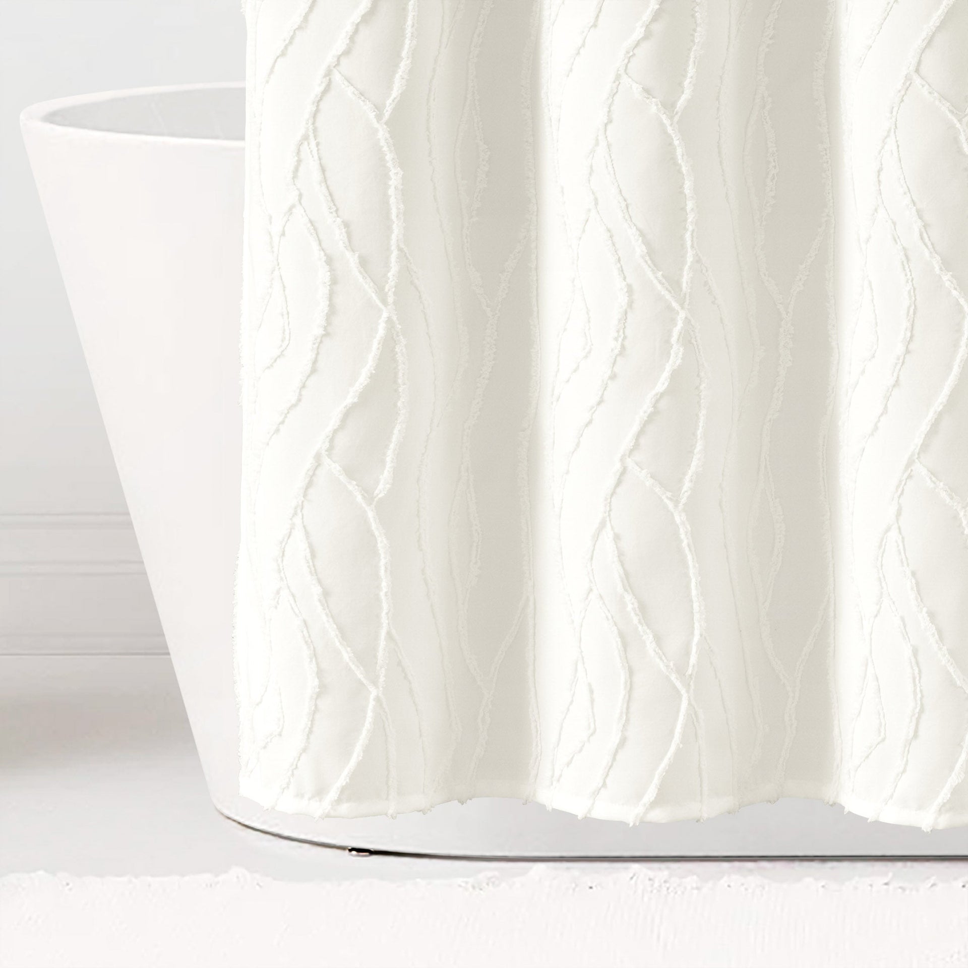 Jacquard Wave Shower Curtain