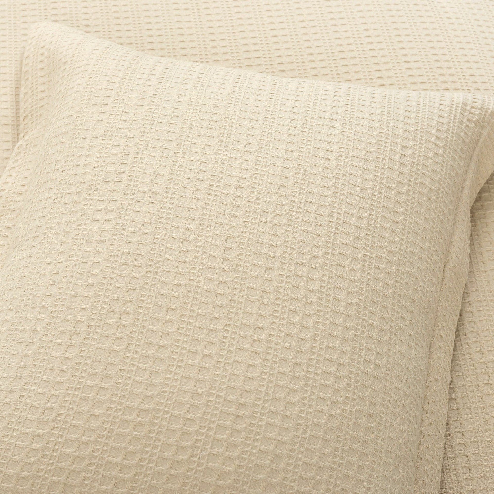 Haniya Solid Waffle Woven Cotton Textured Comforter Set