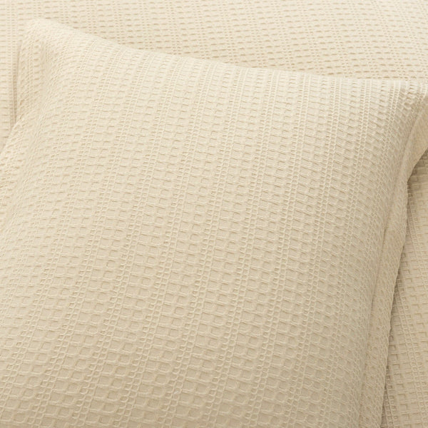 Haniya Solid Waffle Woven Cotton Textured Comforter Set