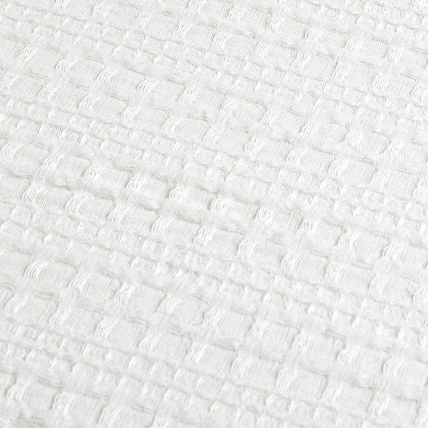 Haniya Solid Waffle Woven Cotton Textured Duvet Cover Set