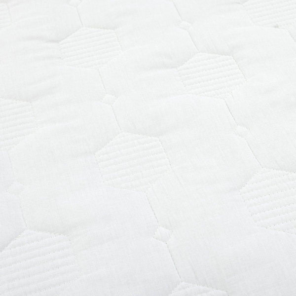 Hexagon Honeycomb Textured Cotton Quilt 3 Piece Set