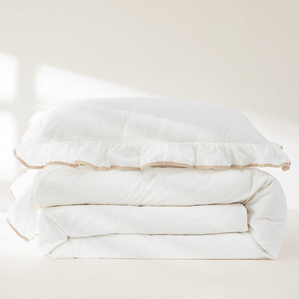 Reyna Contrast Edge Cotton Duvet Cover Set