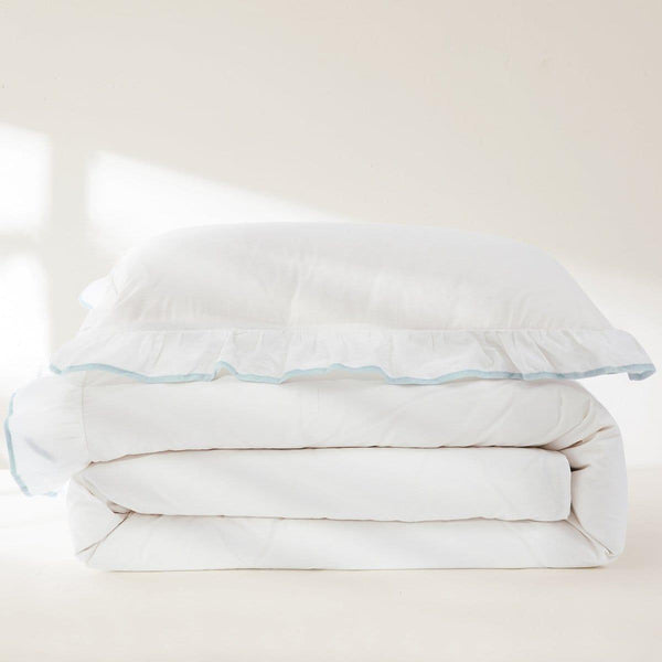 Reyna Contrast Edge Cotton Duvet Cover Set