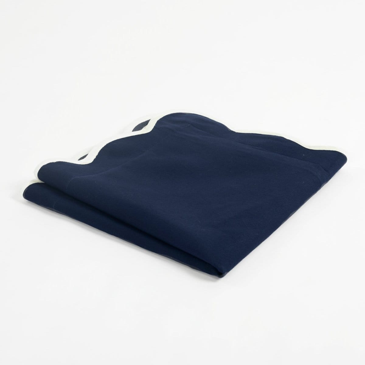 Coastal Chic Scalloped Edge Throw Pillow Cover