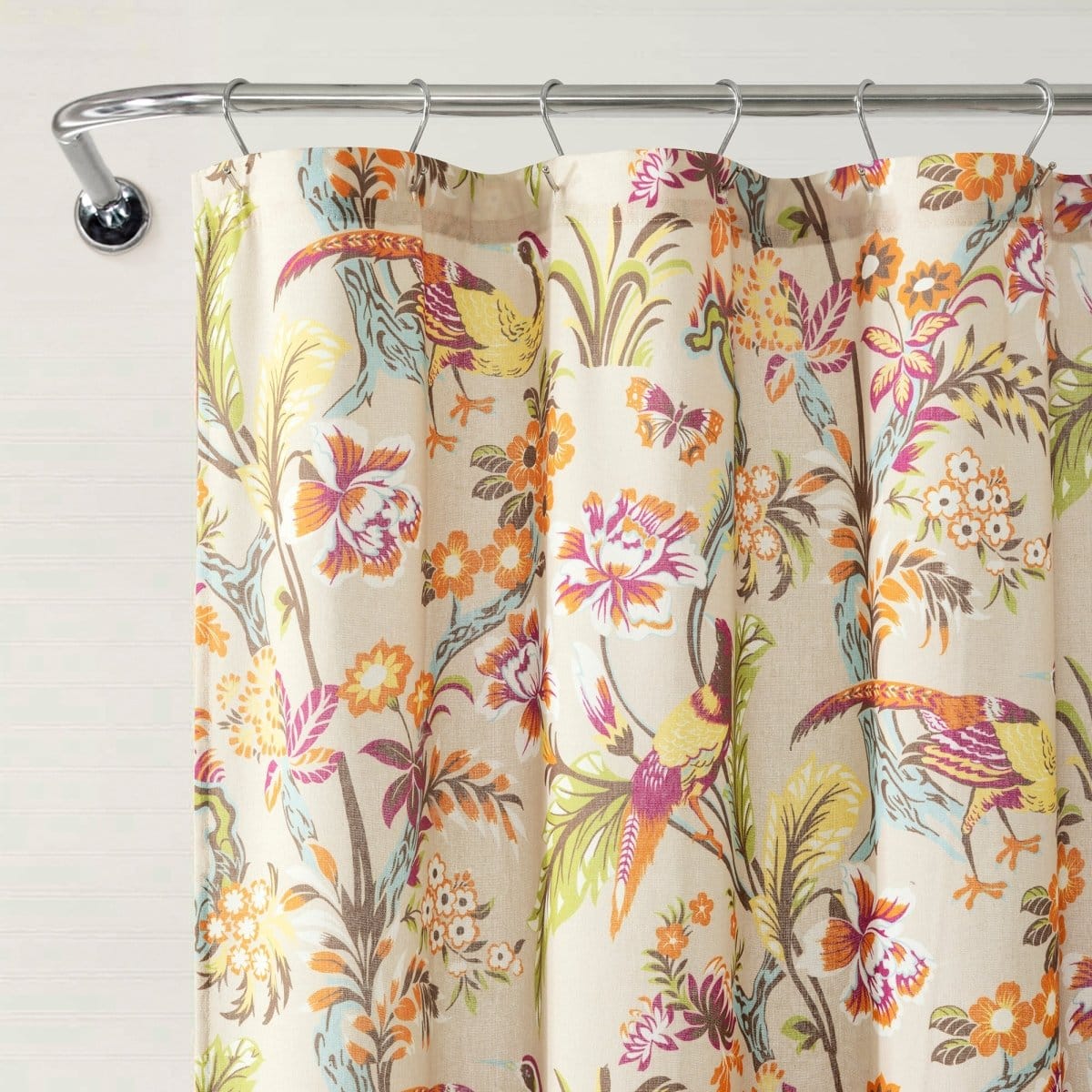 Dolores Linen Textured Shower Curtain