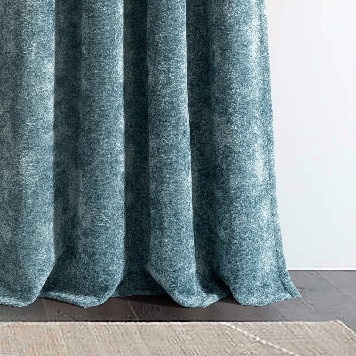 Aspen Luxury Velvet Chenille Window Curtain Panel