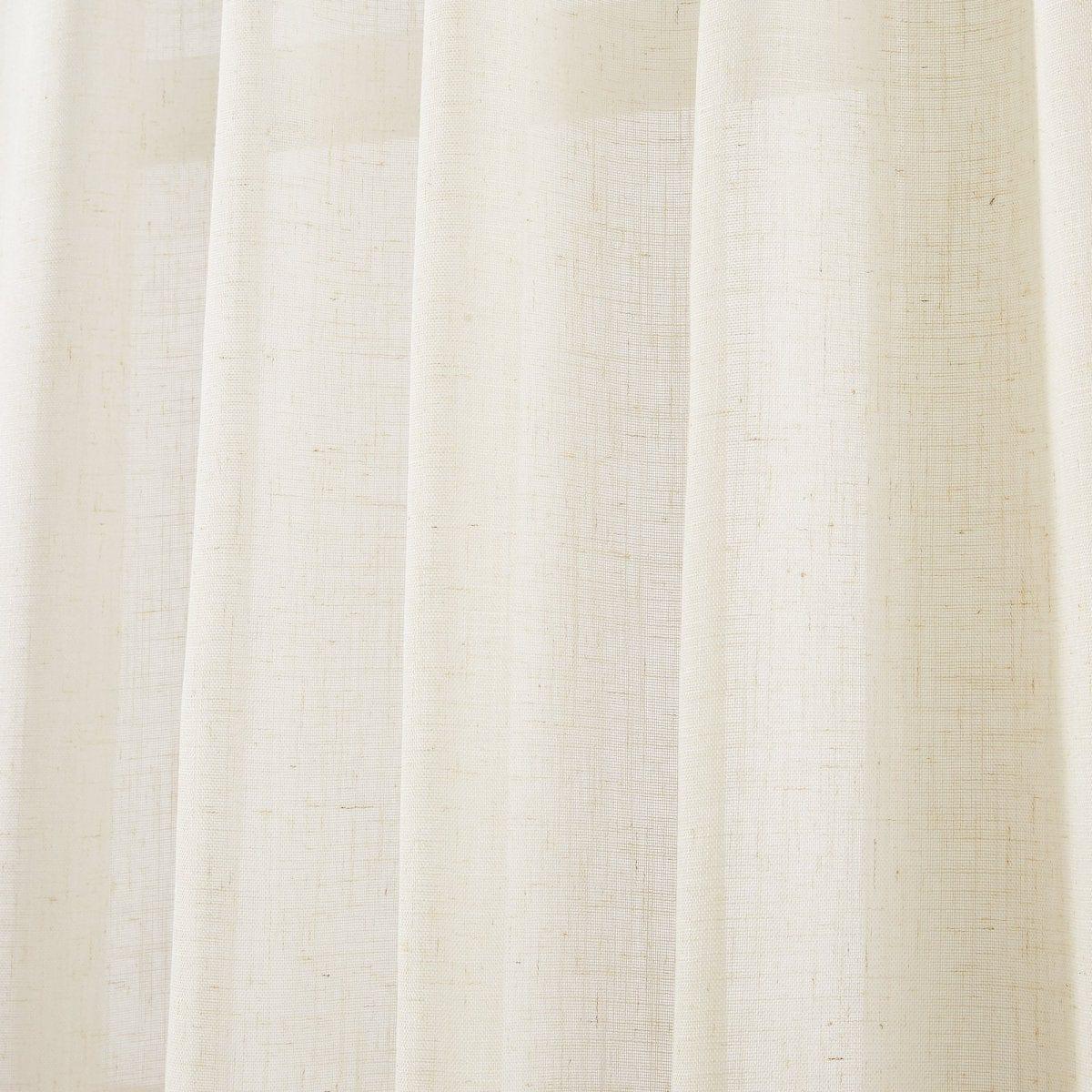 Brigitte Embroidery Eyelet Scalloped Edge Window Curtain Panels