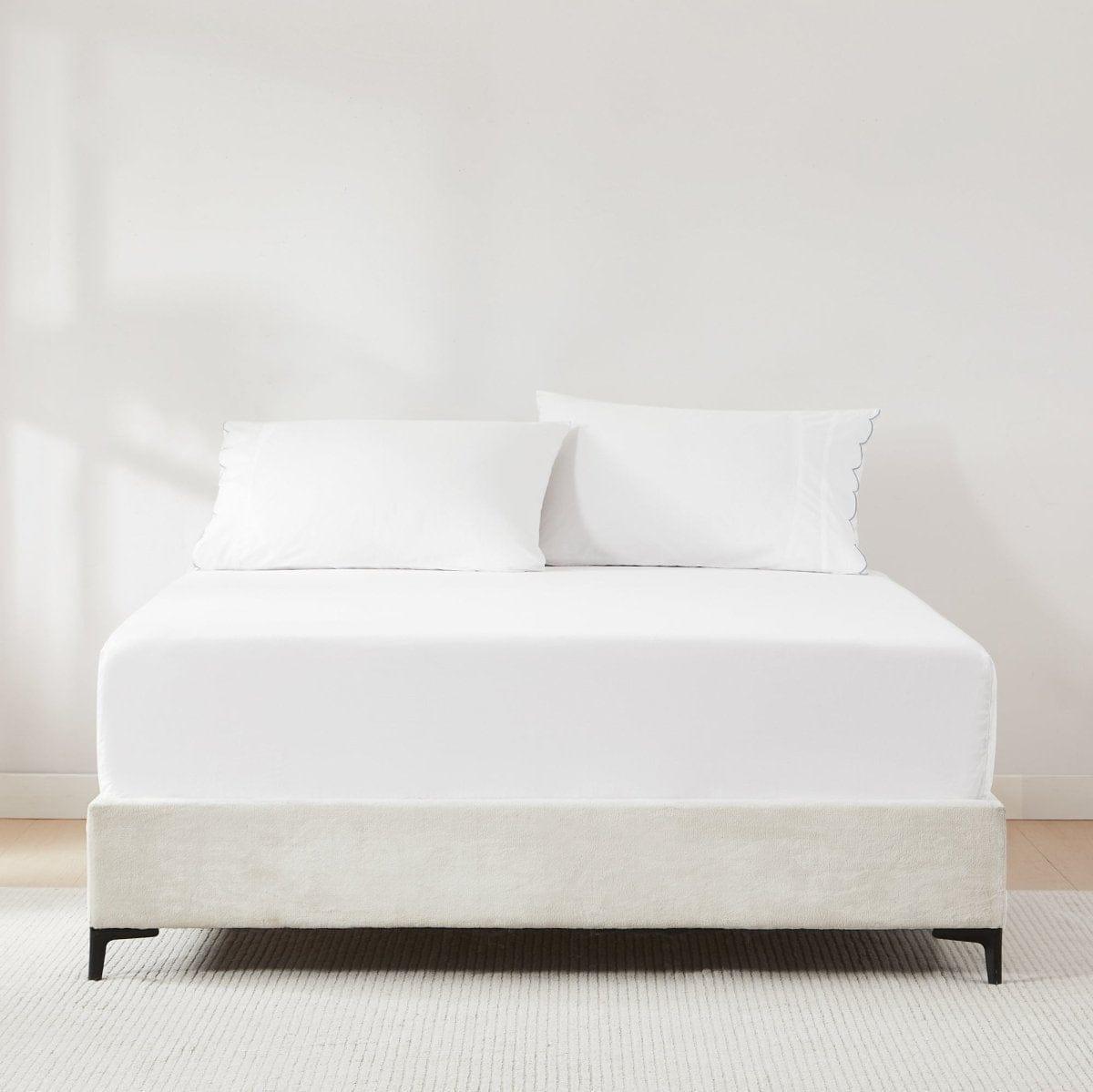 Coastal Chic Scalloped Edge Cotton Sheet Set