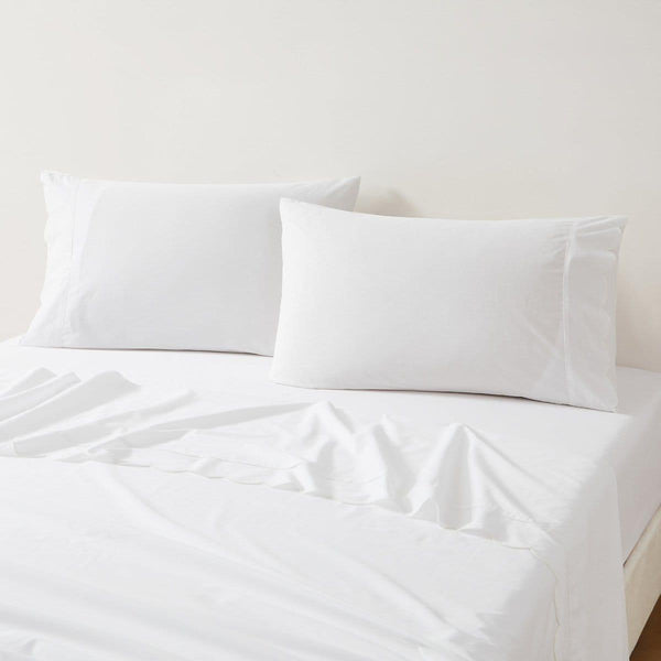 Coastal Chic Scalloped Edge Cotton Sheet Set