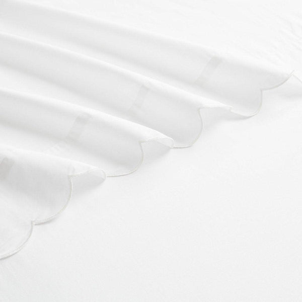 Coastal Chic Scalloped Edge Cotton Sheet Set