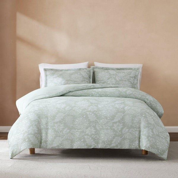 Floral Jacobean Gauze Jacquard Duvet Cover Set