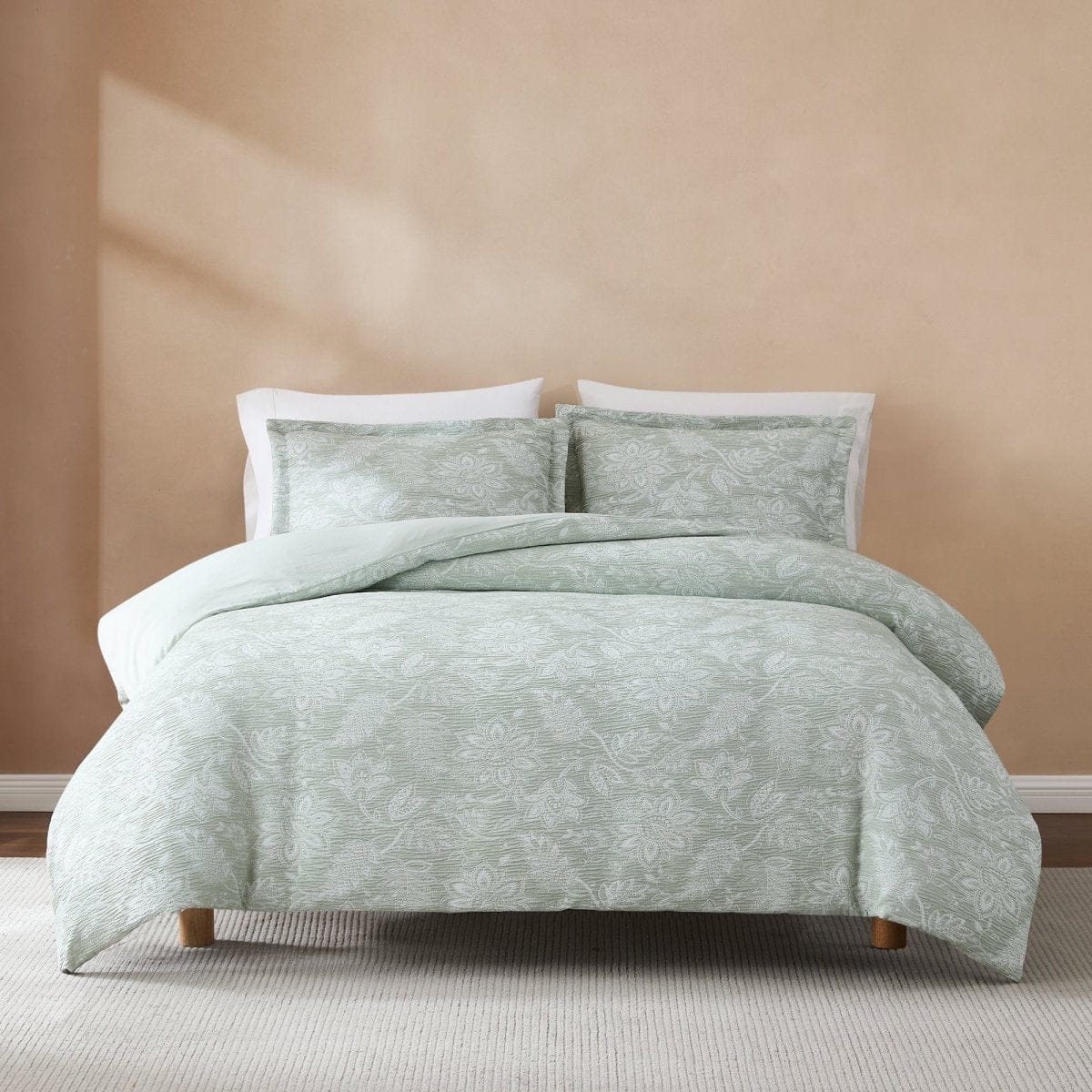 Floral Jacobean Gauze Jacquard Duvet Cover Set