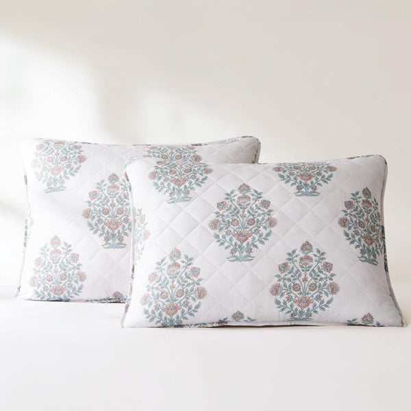 Sofia Flower Block Bouquet Reversible Quilt 6Pc Set