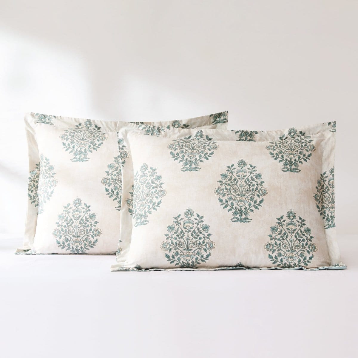 Sofia Flower Block Bouquet Cotton Comforter Set