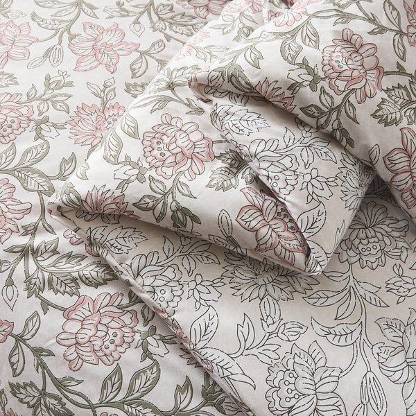 Zara Floral Block Reversible Comforter 5Pc Set