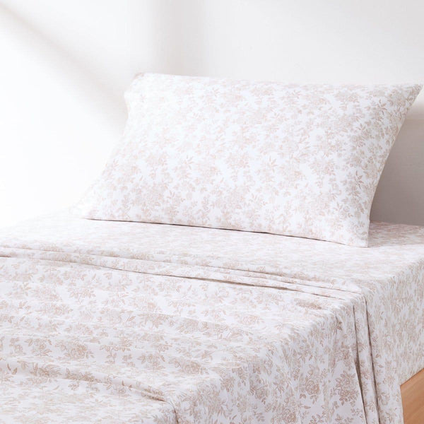 Peony Toile Cotton Sheet Set