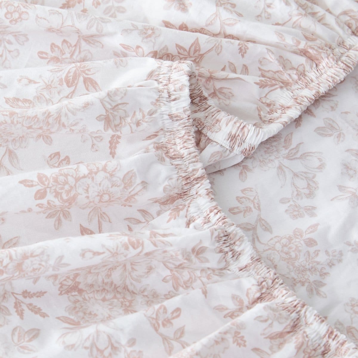 Peony Toile Cotton Sheet Set