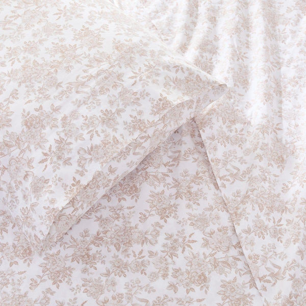 Peony Toile Cotton Sheet Set