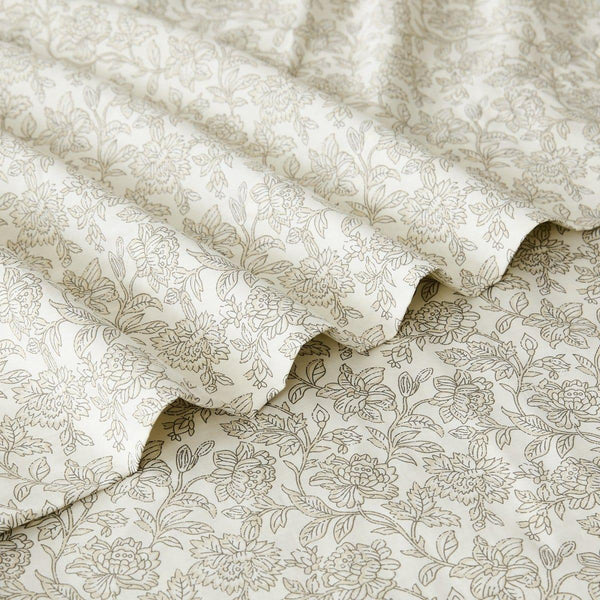 Zara Floral Block Cotton Sheet Set