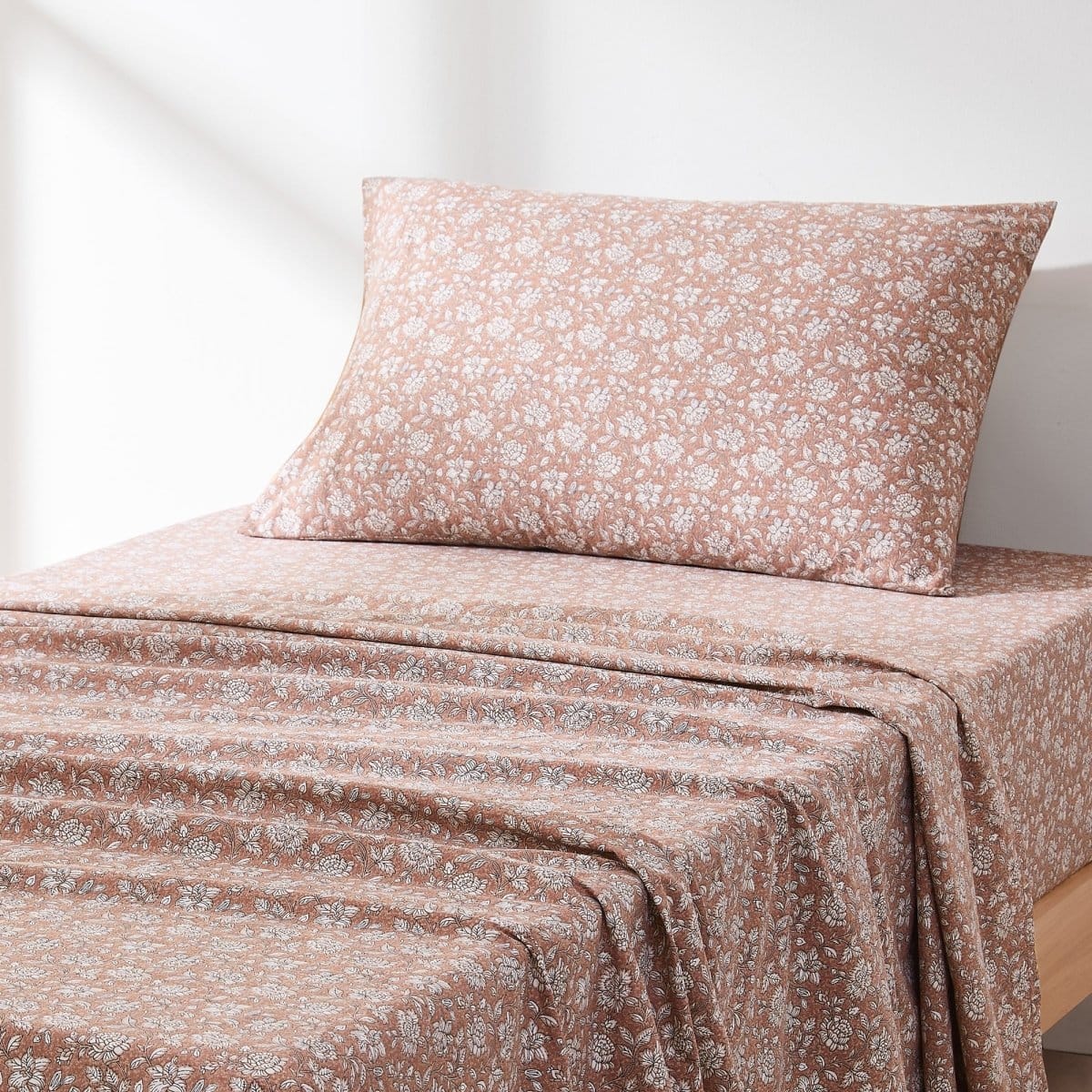 Zara Floral Block Cotton Sheet Set