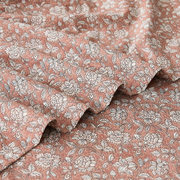 Zara Floral Block Cotton Sheet Set
