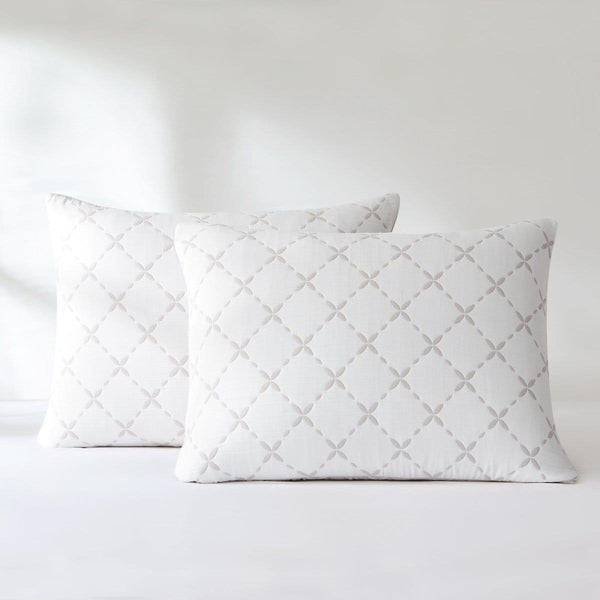 Diamond Leaf Jacquard Reversible Matelasse Coverlet Set