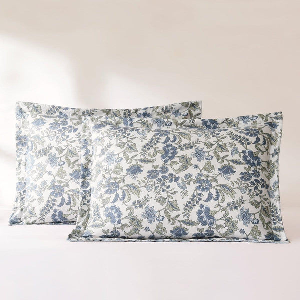 Lillian Block Print Reversible Comforter Set 3Pc