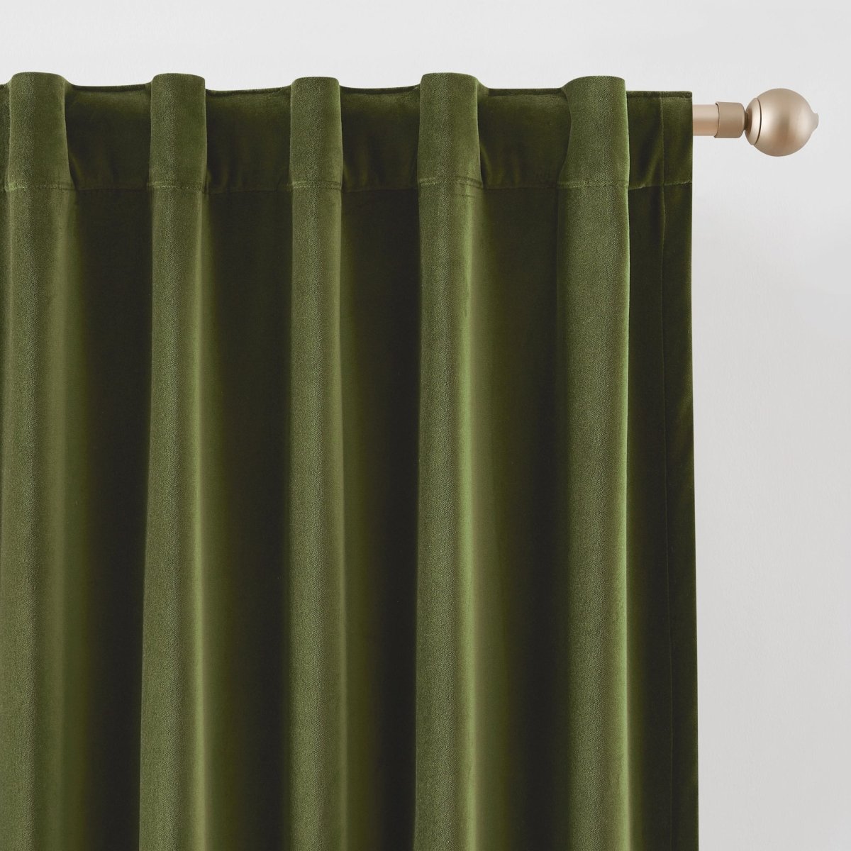 Verdant Path Velvet Blackout Window Curtain Panels
