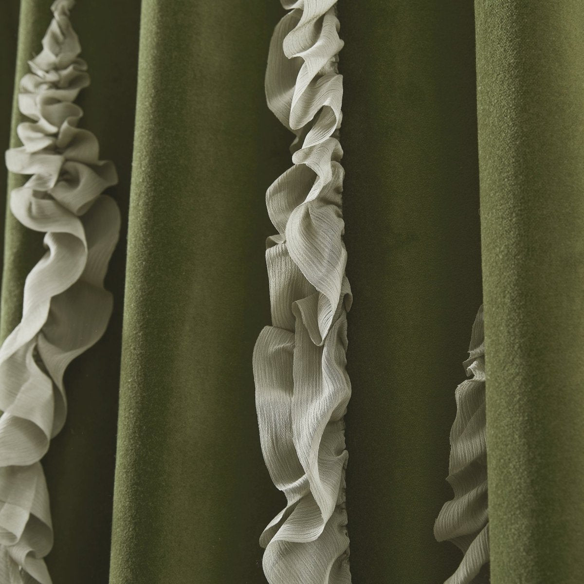 Verdant Path Velvet Blackout Window Curtain Panels