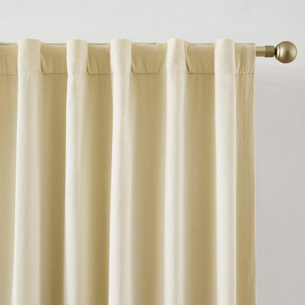 Verdant Path Velvet Blackout Window Curtain Panels