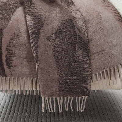 Mycelium Dream Wool Throw Blanket