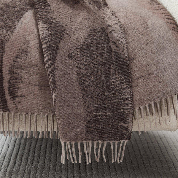 Mycelium Dream Wool Throw Blanket