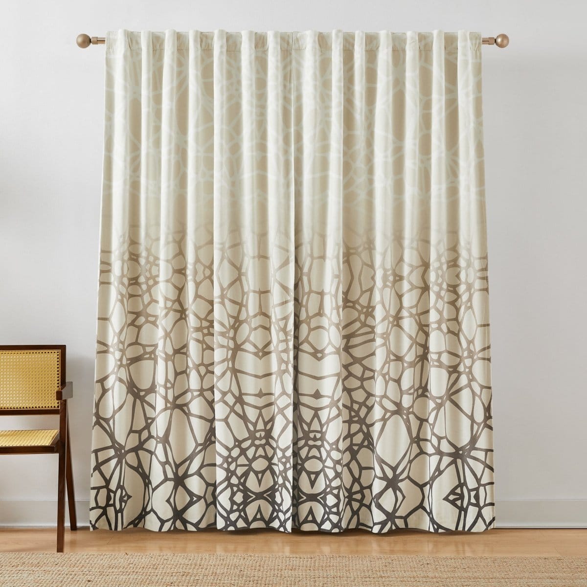 Ethereal Tangle Velvet Blackout Window Curtain Panels