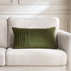 Pleated Groove Velvet Decorative Pillow Cover