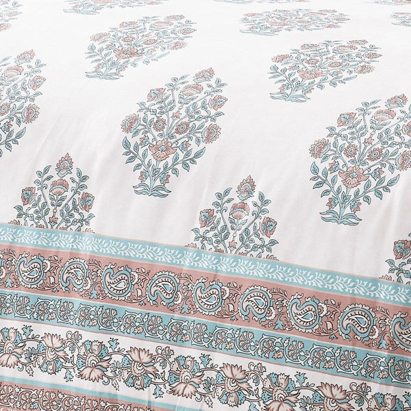 Sofia Flower Block Bouquet Comforter 5Pc Set