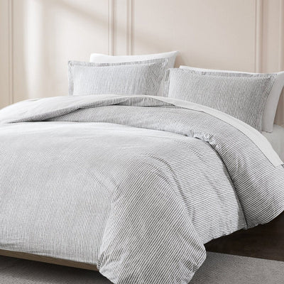 Lima Stripe Cotton Duvet Cover Set