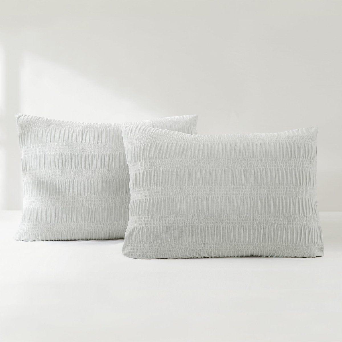 Azalea Ruched Velvet Stripe Comforter Set