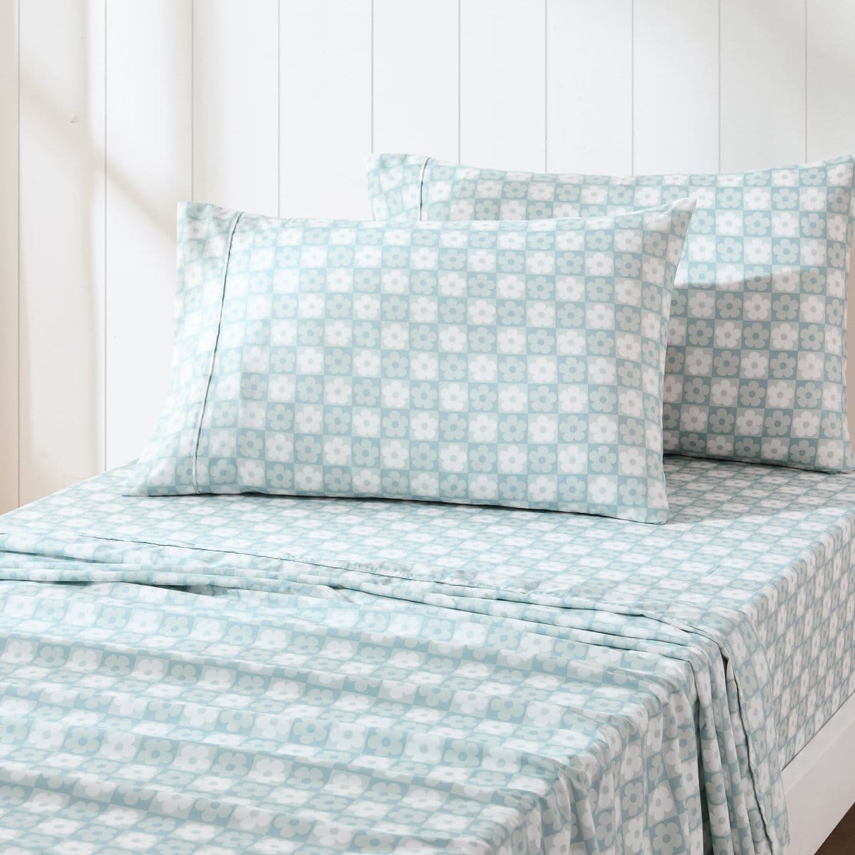 Daisy Checkered Sheet Set