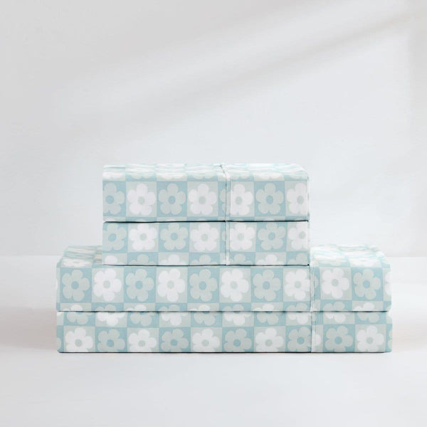 Daisy Checkered Sheet Set