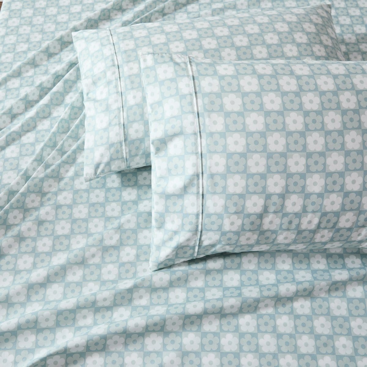 Daisy Checkered Sheet Set