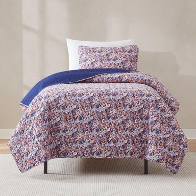 Alicia Camo Floral Cotton Quilt Set