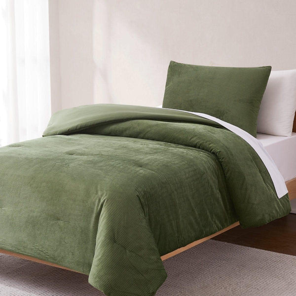 Arden Ribbed Corduroy Comforter Set