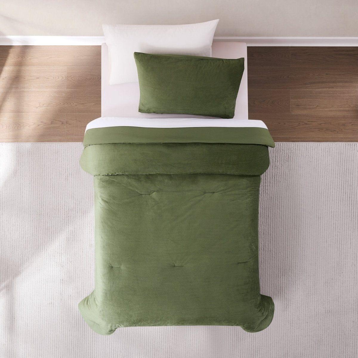 Arden Ribbed Corduroy Comforter Set