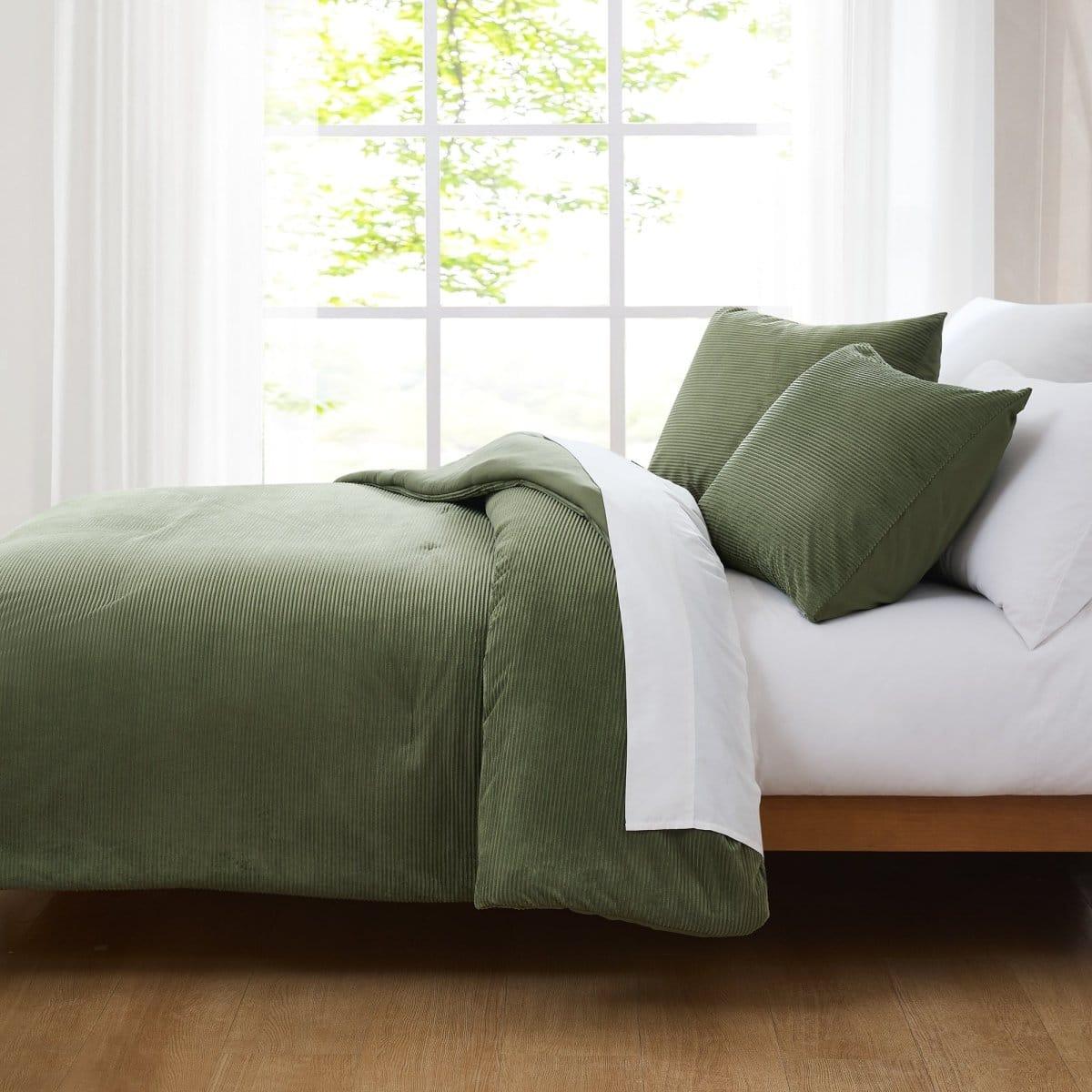 Arden Ribbed Corduroy Comforter Set