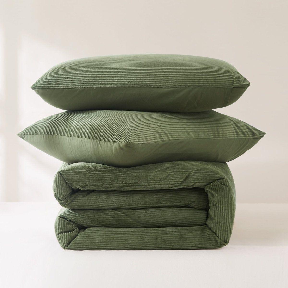Arden Ribbed Corduroy Comforter Set