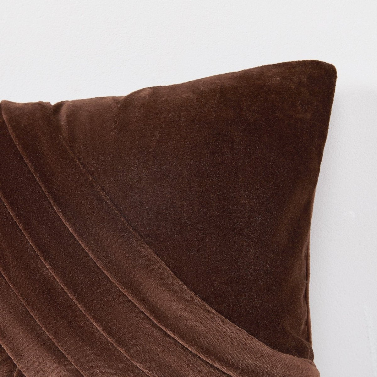 Shitake Velvet Decorative Pillow Cover