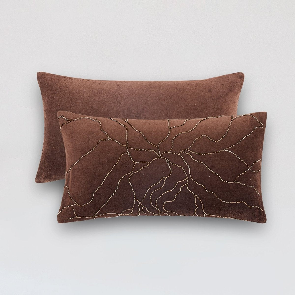 Roots Velvet Decorative Pillow Cover